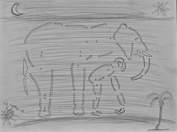 0117, Tierzeichung, 2008