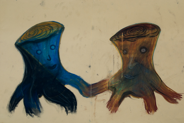 0814, Zwei entwuzelte, 1987