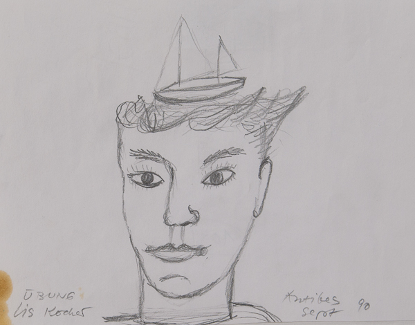 1049, Portrait Antibes, 1990