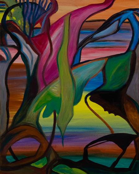 Lis Kocher: 0002 (*), Tropical forms, 2008, H.50 x 40 cm. © Paccart Photography