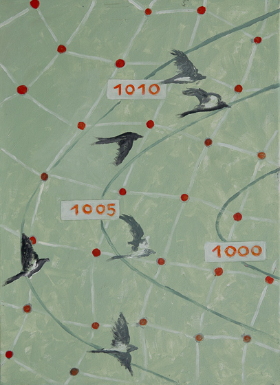 Lis Kocher: 0352 (*), Meteo, 1992, H.62 x 45 cm. © Paccart Photography