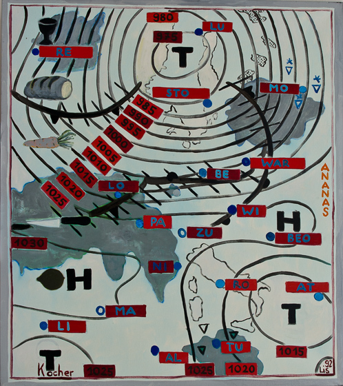 Lis Kocher: 0368 (*), Méteo, 1992, H.114 x 101 cm. © Paccart Photography