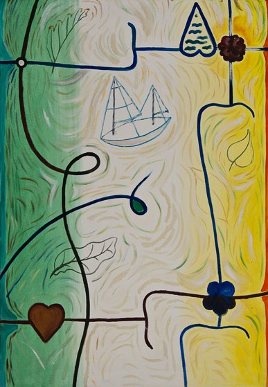 Lis Kocher: 0373 (*), Ex-voto, 1989, H.77 x 53 cm. © Paccart Photography