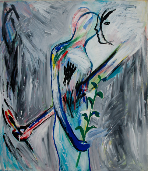 Lis Kocher: 0614 (*), Untitled, 1987, H.185 x 160 cm. © Paccart Photography