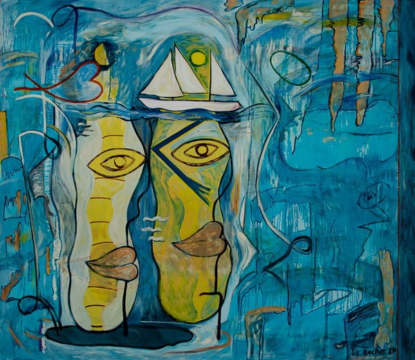 Lis Kocher: 0620 (*), Untitled, 1987, H.160 x 185 cm. © Paccart Photography