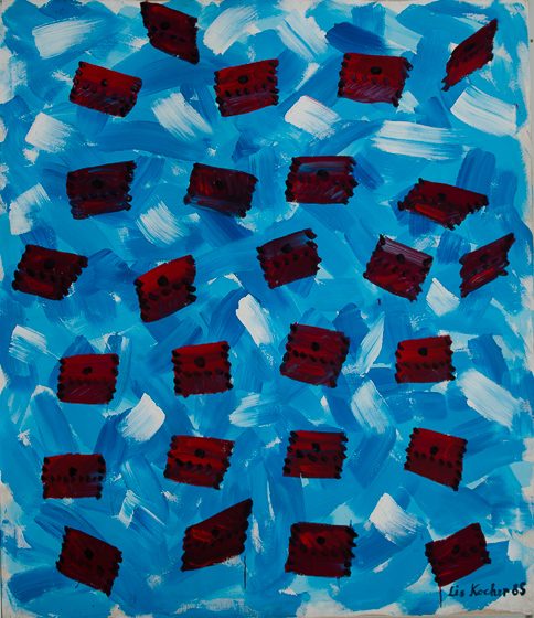 Lis Kocher: 0622 (Sold-Private collection), Portemonnaie, 1985, H.185 x 160 cm. © Paccart Photography