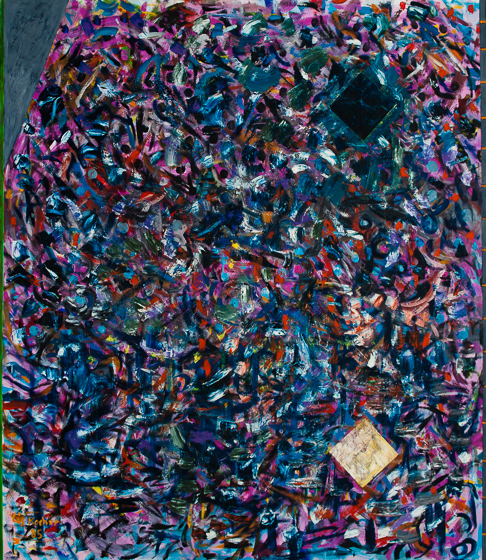 Lis Kocher: 0624 (*), Intension, 1985, H.185 x 160 cm. © Paccart Photography