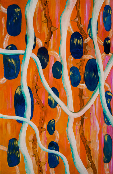 Lis Kocher: 0635 (*), Untitled, 1996, H.240 x 155 cm. © Paccart Photography