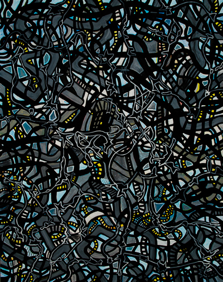 Lis Kocher: 0638 (*), Untitled, 1998, H.170 x 135 cm. © Paccart Photography