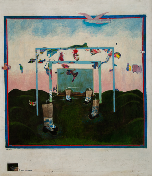 Lis Kocher: 0646 (*), Bobbys Fussmarsch, 1968, H.145 x 127 cm. © Paccart Photography