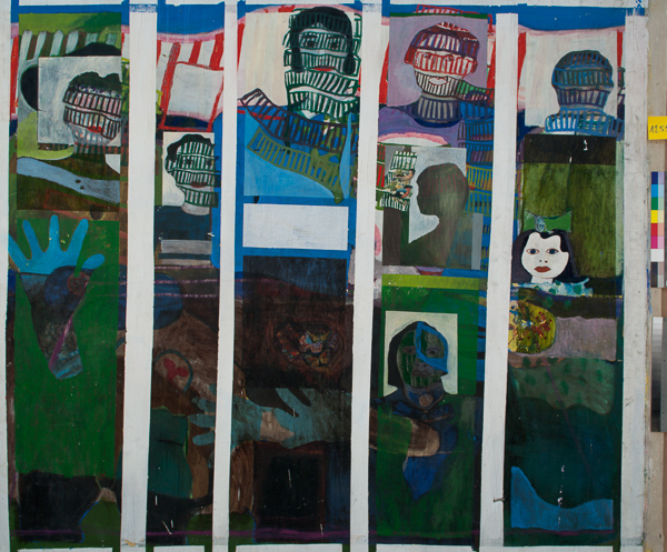 Lis Kocher: 1255 (*), La famille, 1965, H.185 x 202 cm. © Paccart Photography