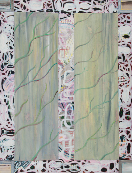 Lis Kocher: 1270 (Sold-Private collection), Fenêtre, 2001, H.95 x 73 cm. © Paccart Photography