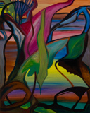 Lis Kocher: 0002 (*), Tropical forms, 2008, H.50 x 40 cm. © Paccart Photography