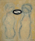 Lis Kocher: 0612 (*), Couple compass, 1987, H.185 x 160 cm. © Paccart Photography