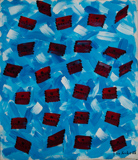 Lis Kocher: 0622 (Sold-Private collection), Portemonnaie, 1985, H.185 x 160 cm. © Paccart Photography