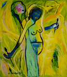 Lis Kocher: 0626 (*), Selbstdarstellung, 1983, H.185 x 160 cm. © Paccart Photography