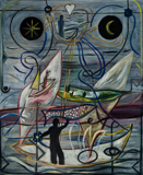 Lis Kocher: 0648 (*), Ex Voto, 1987, H.134 x 111 cm. © Paccart Photography